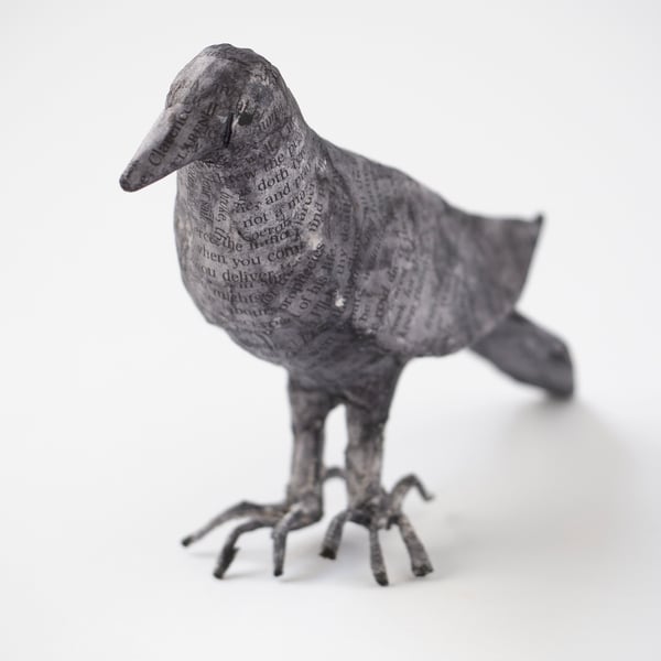 Loki Paper Mache Crow