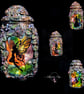 Summer Fairys Stained glass effect handmade Fairy in a Jar - Image 1