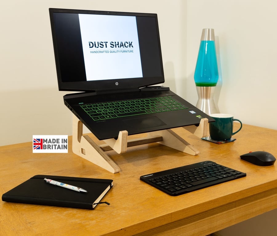 Wooden Laptop Stand fold away and portable Made From Birch Plywood