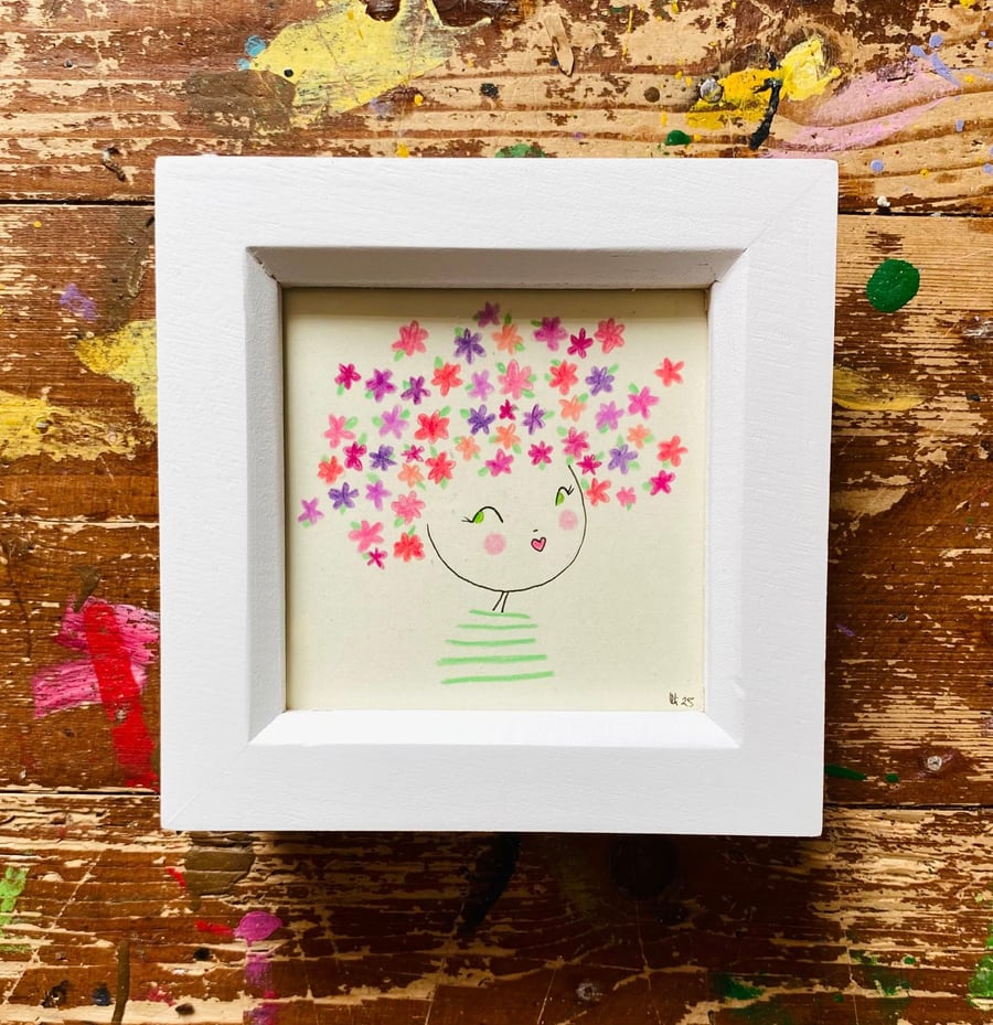 Blossom - Framed Original Illustration