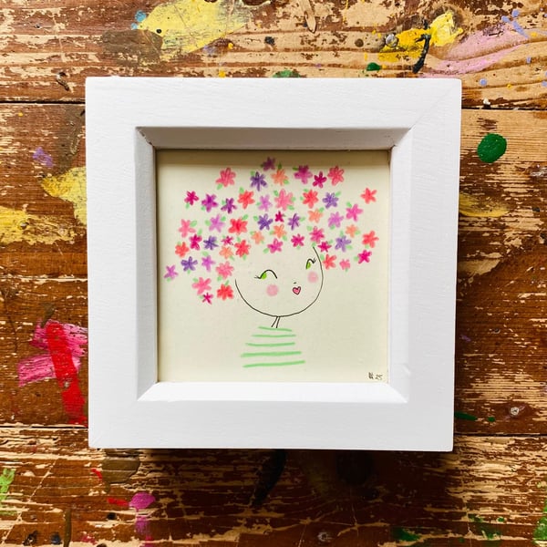 Blossom - Framed Original Illustration