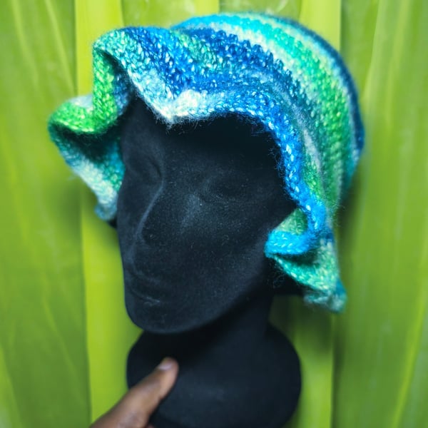 Neptune Aquarium Cosmic Dust Glitter Bucket Hat