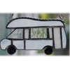Motorhome Suncatcher Stained Glass Compass Drifter Campervan 021
