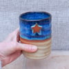 Cuddle mug coffee tea  cup hand thrown in stoneware