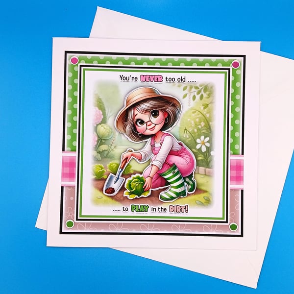Funny Gardening Birthday Card For Her