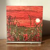 Sunset landscape printed greetings card. 