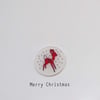 Christmas card - deer bauble
