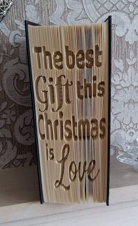 The best Gift this Christmas CUT & FOLD Book Folding Pattern - EMAILED PDF