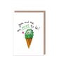 Mint To Be Ice-cream Valentines Anniversary Card