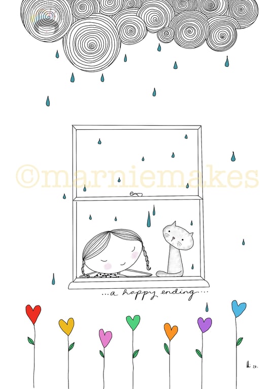 A Happy Ending- A5 Giclee Print