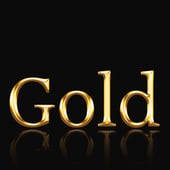Black and gold candle's
