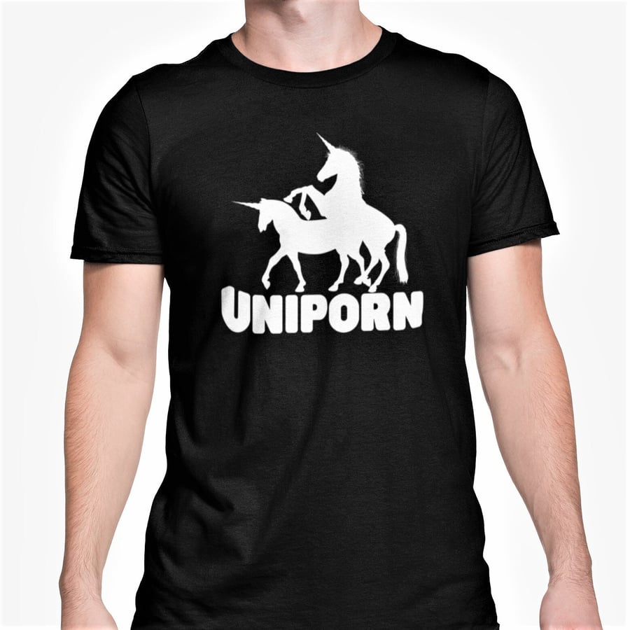 Uniporn T Shirt Rude Funny Novelty Gift Joke Present For Family Friend Christmas
