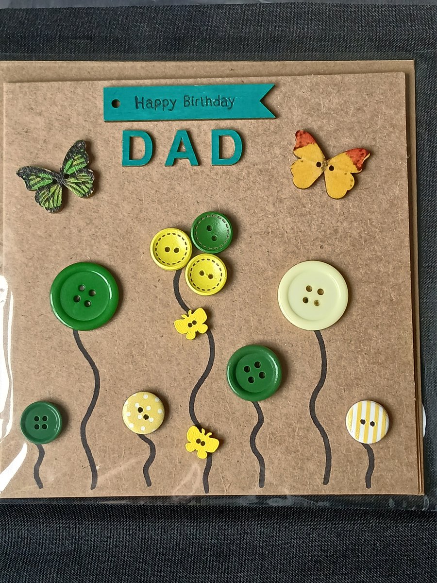 Handmade, dad birthday card 