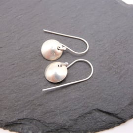 sterling silver earrings, circles