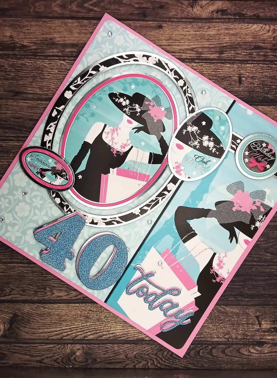 40th birthday card, for the most glamorous woman