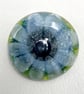 Fused Glass Flower Brooch