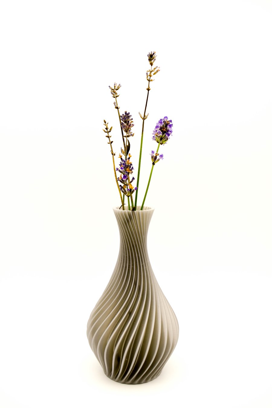 SOLD - 3D Printed bud vase - small silver grey