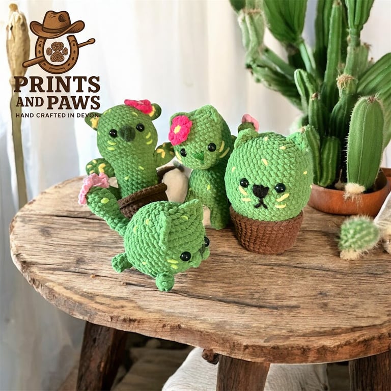 Cat Cactus Collection - Crochet Plushies