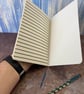 Notebook, Marine themed, A5 (ish), made from up-cycled and recycled materials. - Image 4