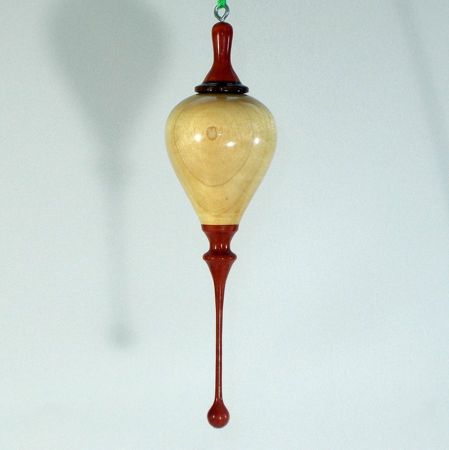 Christmas Decoration - Tree Bauble (Wood) Maple, Pink Ivory and Rosewood (OR001)