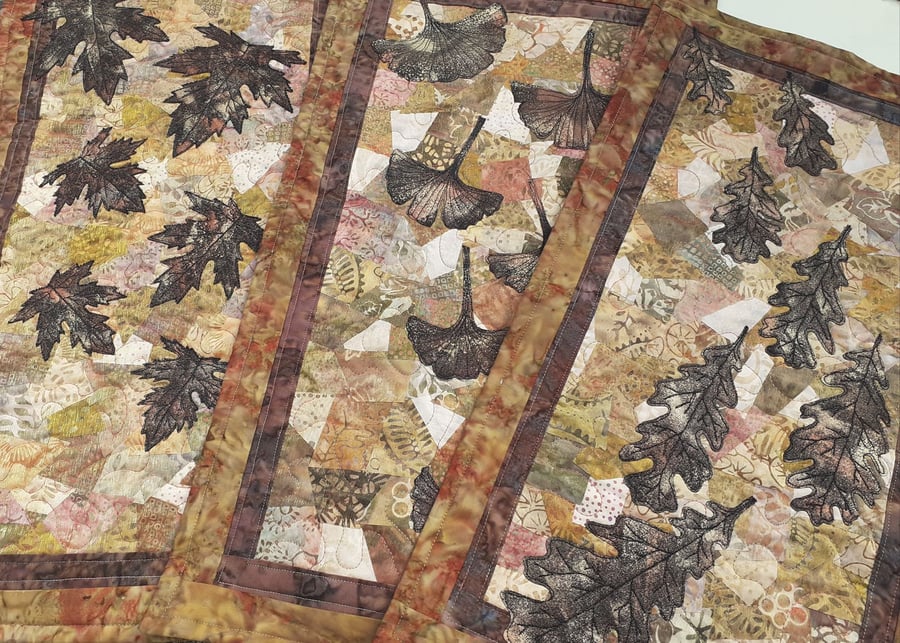 Autumn Leaves Wall Hanging Table Topper Kit