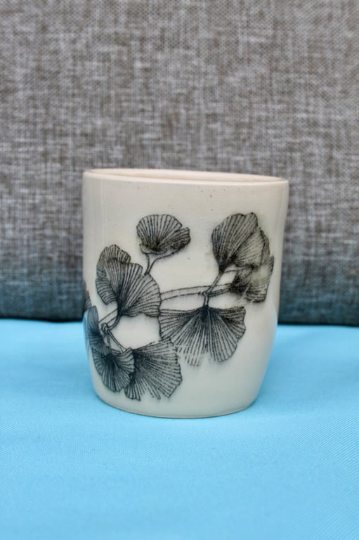 Ceramic tumbler with floral print - NUMBER 3