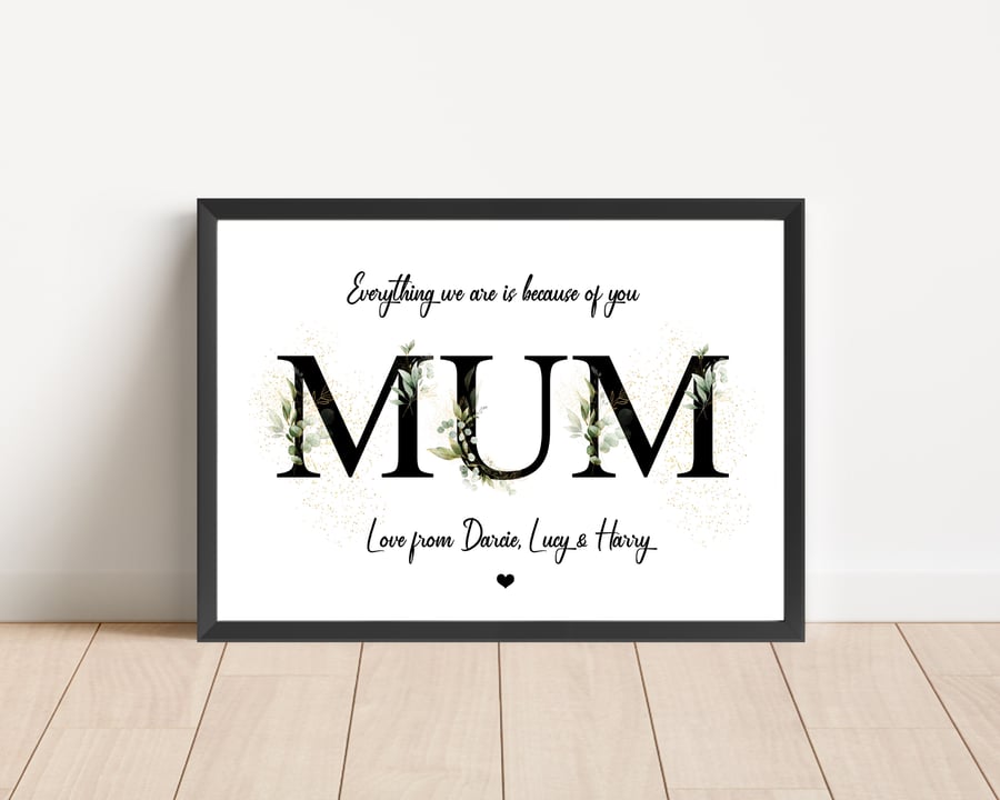 Personalised Mum Print
