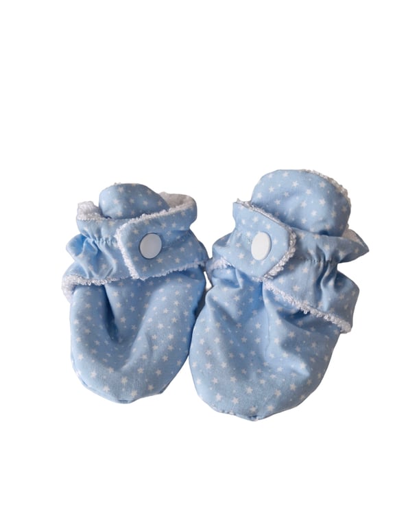 Unique handmade booties, for babies 3-6 months, cotton & bamboo terry towelling 