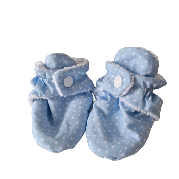Unique handmade booties, for babies 3-6 months, cotton & bamboo terry towelling 