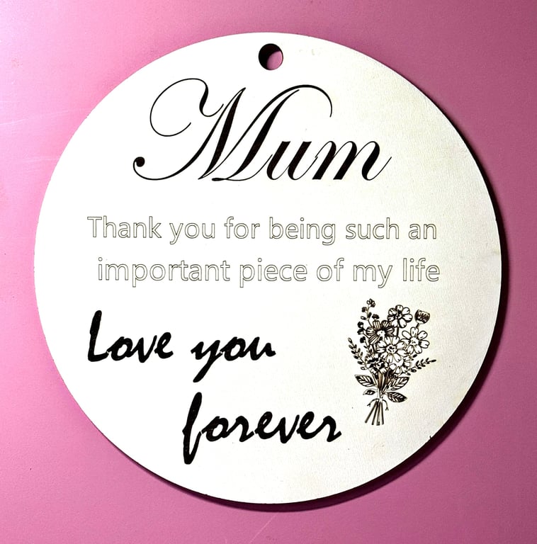 Wooden Mum Plaque – A Heartfelt Mother’s Day Keepsake