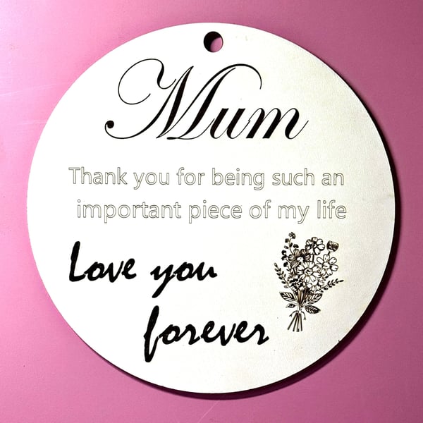 Wooden Mum Plaque – A Heartfelt Mother’s Day Keepsake