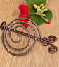 Antique copper Hair bun holder ,Hair bun slide,hair bun barrette, - Image 1