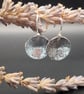 Sterling Silver Hammered Circle Dangle Earrings  - Image 5