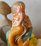 Handmade Mermaid Candle-Sculpted Ocean Inspired - Image 3