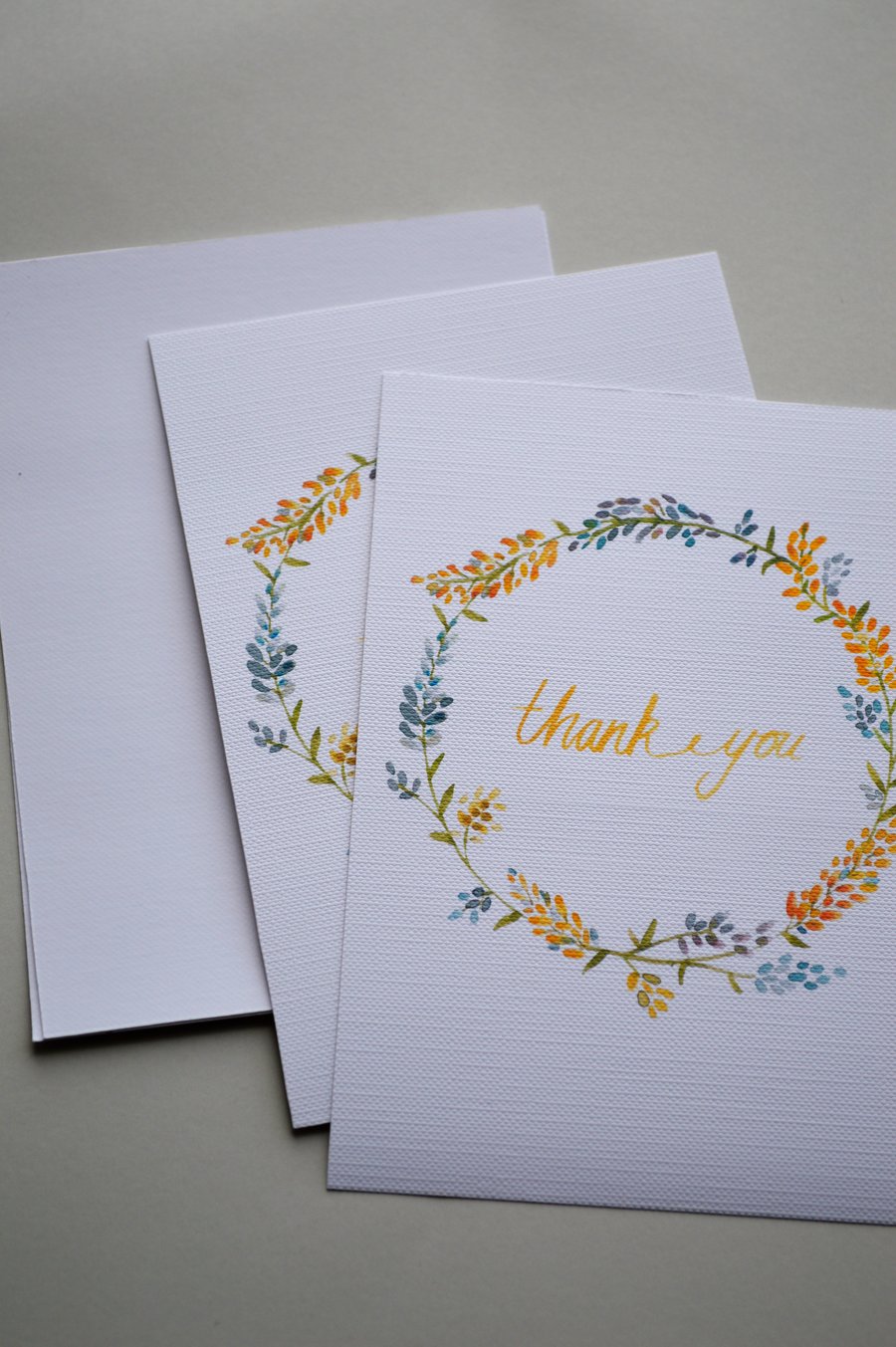 Thank you postcard, Blank card, A6 card, Thank you note, Set of postcards, Thank