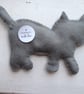 Handmade felt cat. - Image 2