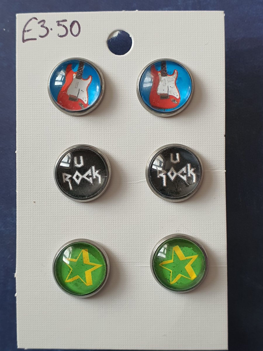 Music themed earring set