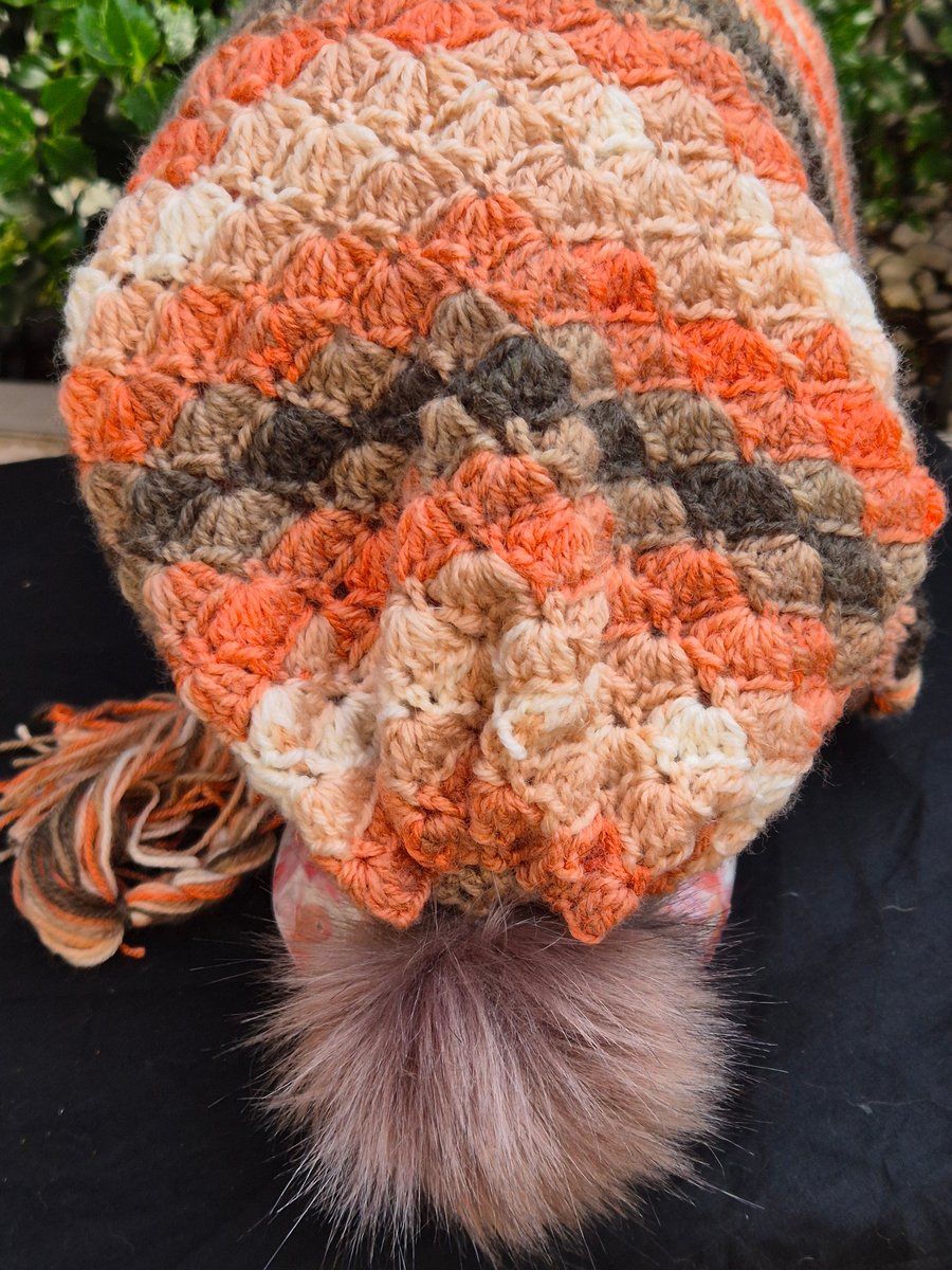 Hand crocheted hat 