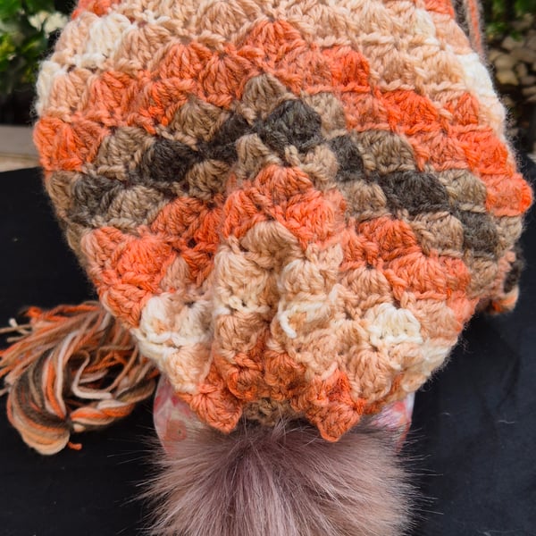 Hand crocheted hat 