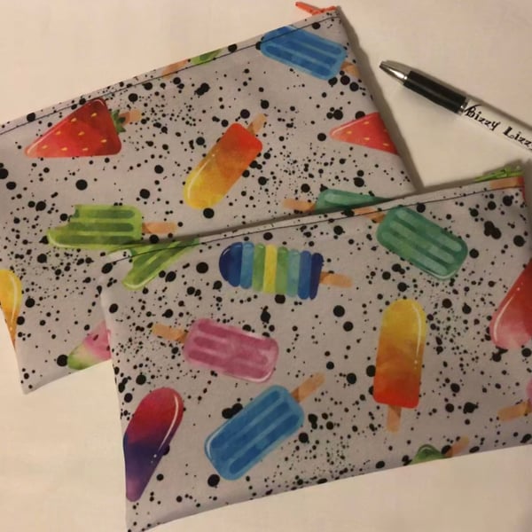 Mutli Coloured Lolly Pencil Case.