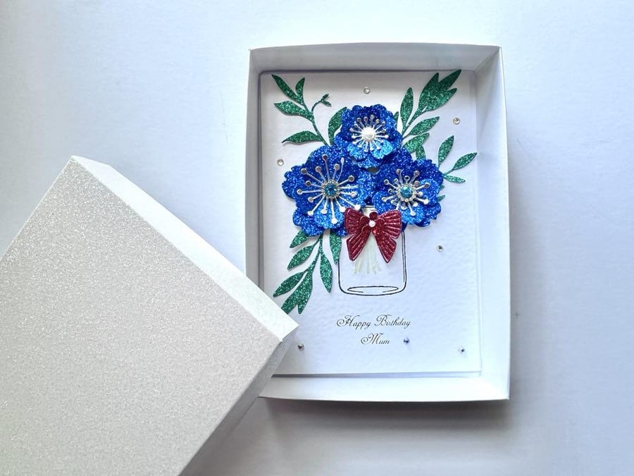 Handmade Personalised Birthday Card for Mum, Sister, Wife, Daughter C634