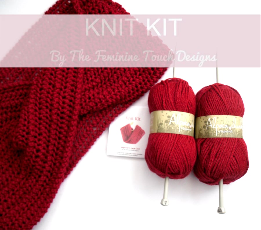 Knitting Kit for lace cowl