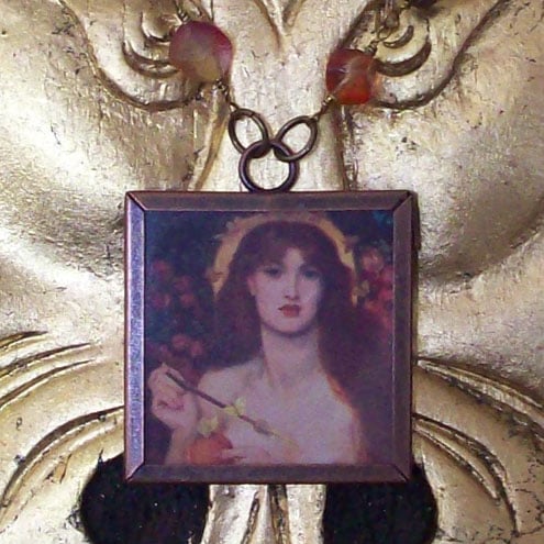 Rossetti "Venus Verticordia" Art Necklace
