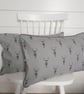 Sophie Allport Stag Cushion Cover with Grey Piping - Image 2