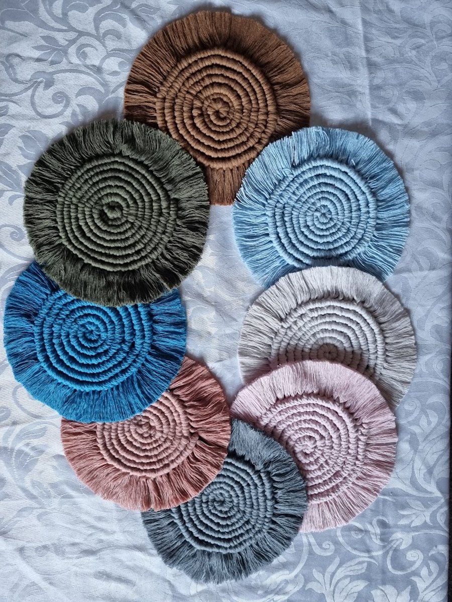 Macrame Coaster - Pair 