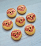 Wooden Buttons - 20mm Love and Hearts - Sets of 5