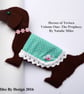 Brown Felt Dachshund Bookmark - Image 1