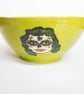Bowl, Day of the Dead 4 heads Durable Stoneware Ceramic. - Image 4