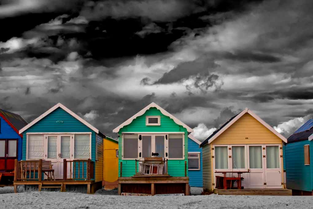 Beach Huts Hengistbury Head Dorset England Photograph Print