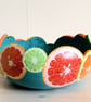 Decorative Citrus Slice Gourd Bowl - Image 8